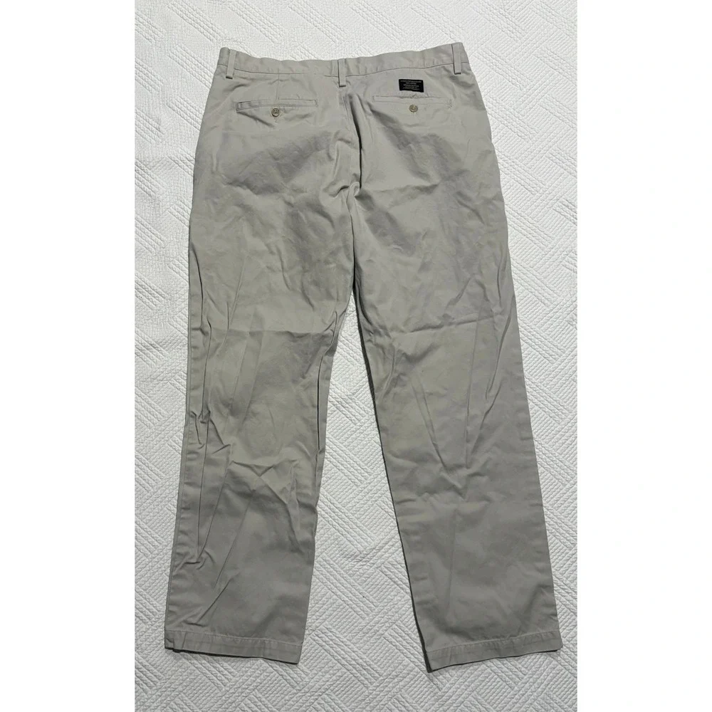 Banana Republic Men's Straight Fit Gavin Pants Khaki 36x32 Tan Preppy Chinos